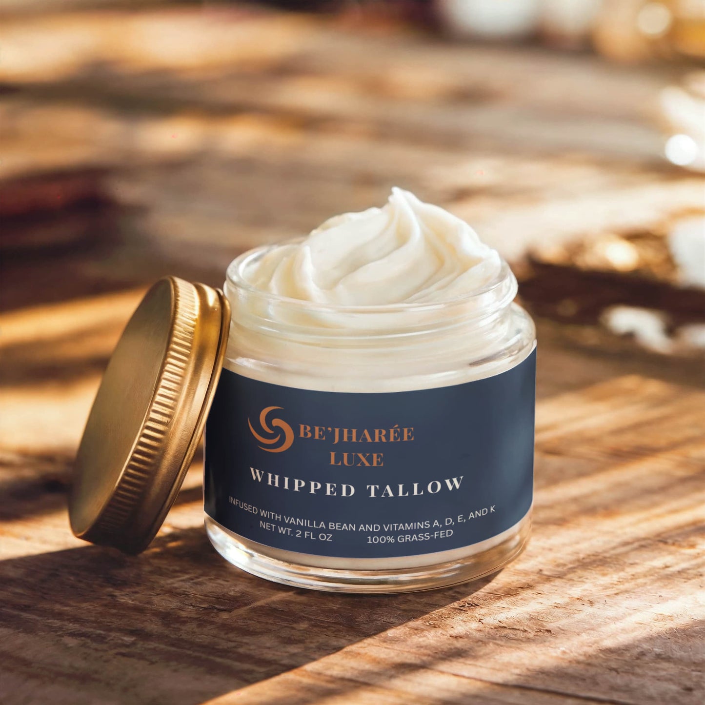 Grass-Fed Whipped Tallow Balm with Vanilla Bean
