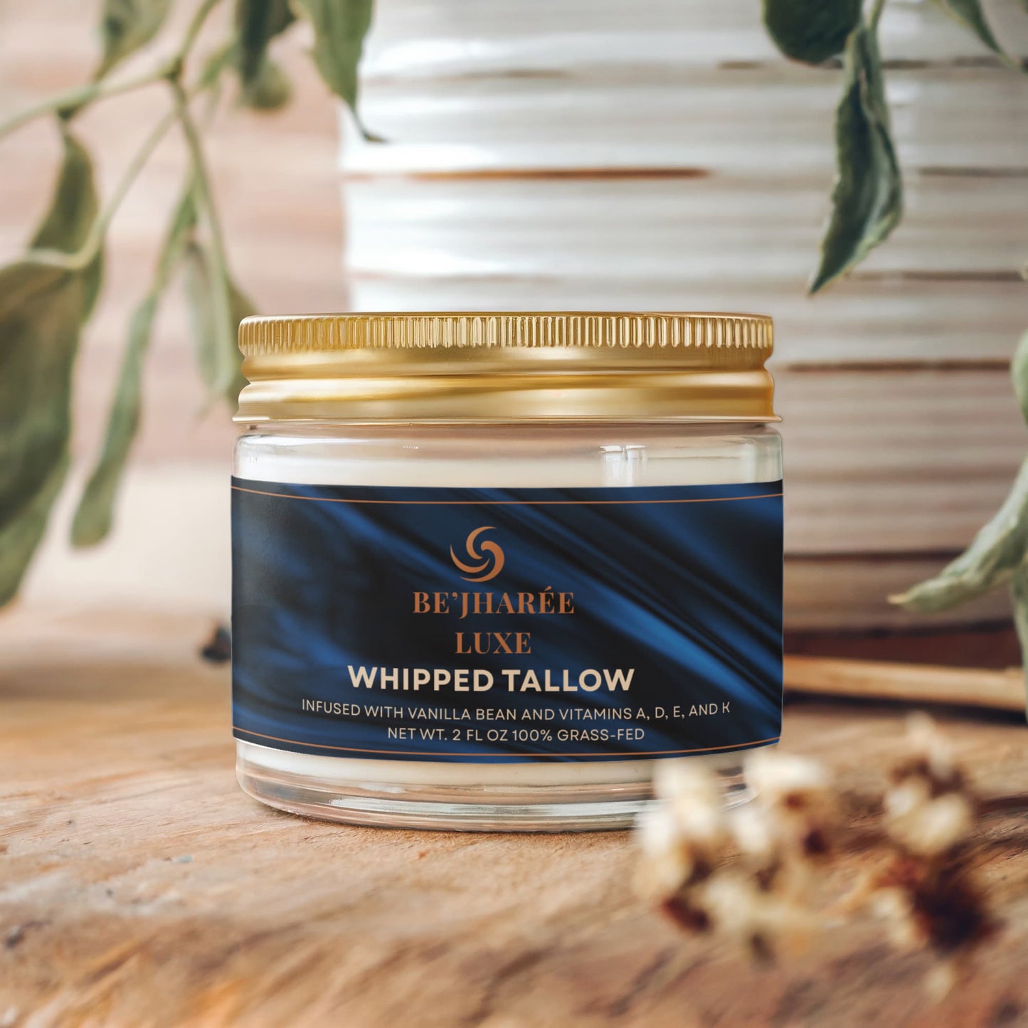 Whipped Grass-Fed Tallow Balm with Vanilla Bean