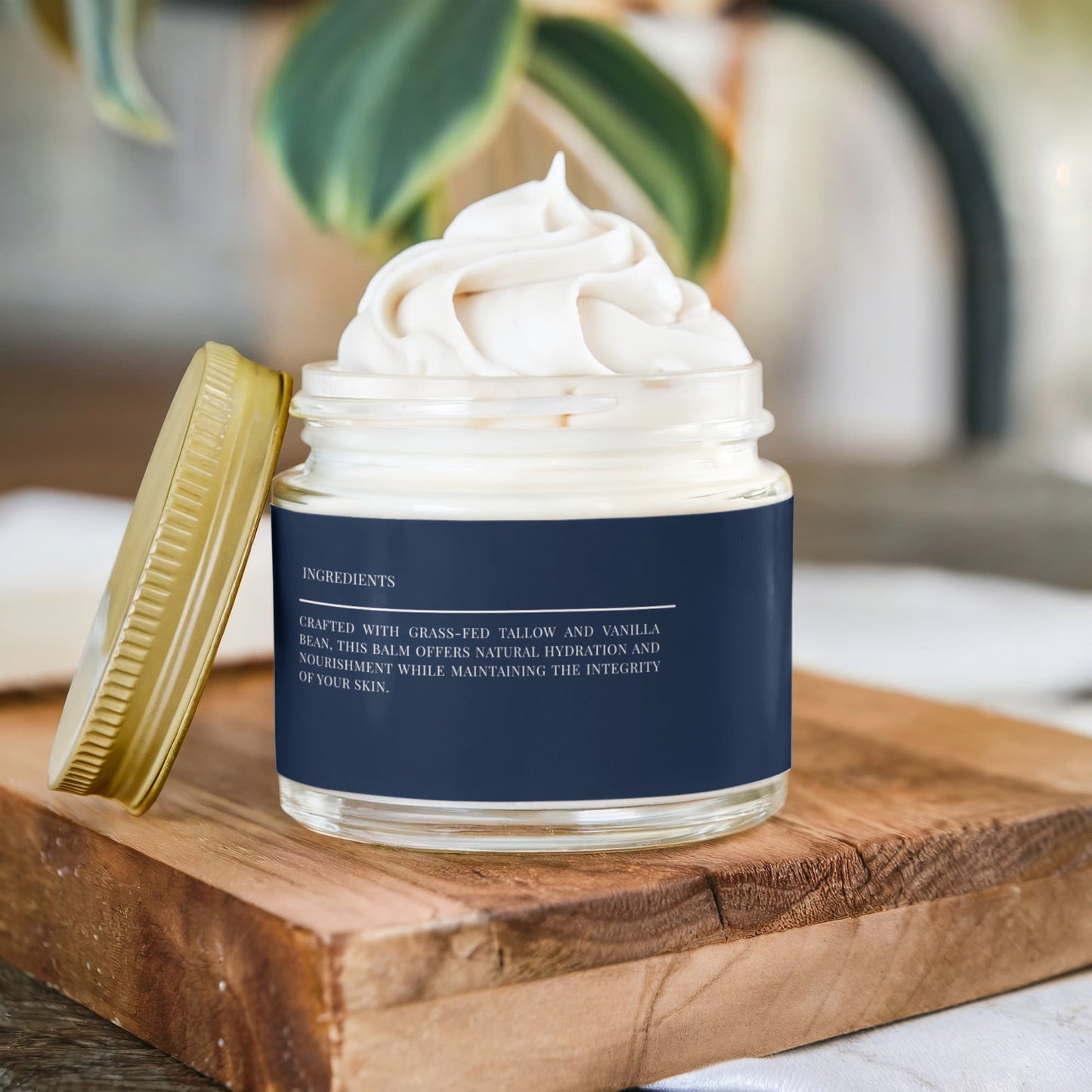 Grass-Fed Whipped Tallow Balm with Vanilla Bean