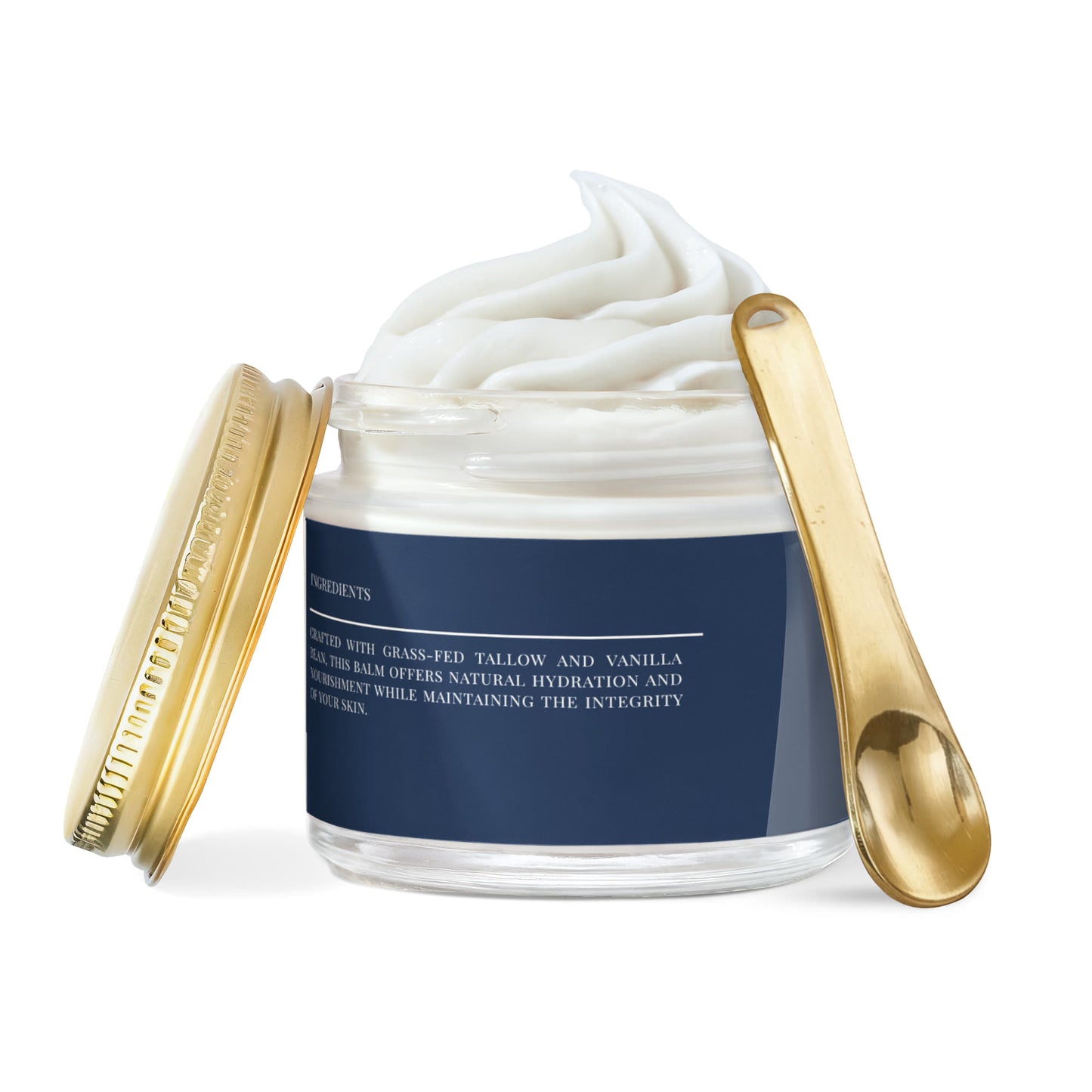 Grass-Fed Whipped Tallow Balm with Vanilla Bean